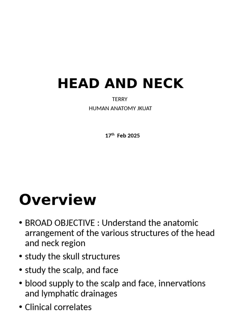 Anatomy of the Head and Neck Region | PDF | Skull | Human Anatomy