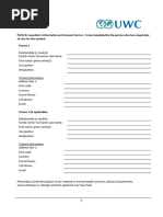 UWC Student Application Form 2025-2027 | PDF | Psychological Resilience