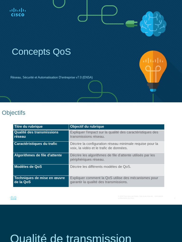 Concepts de QoS en Réseaux et Trafic | PDF | Qualité de service | Voix ...