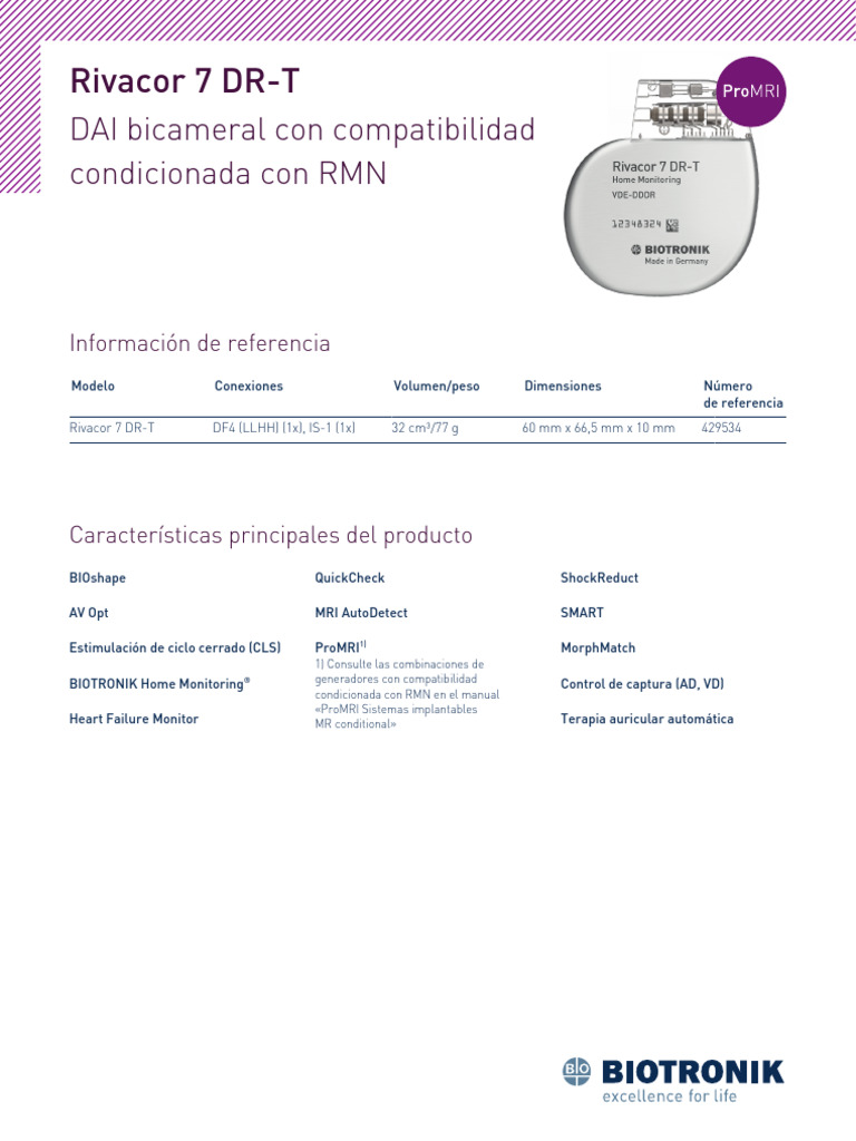 DAI Rivacor 7 DR-T: Especificaciones y Funciones | PDF
