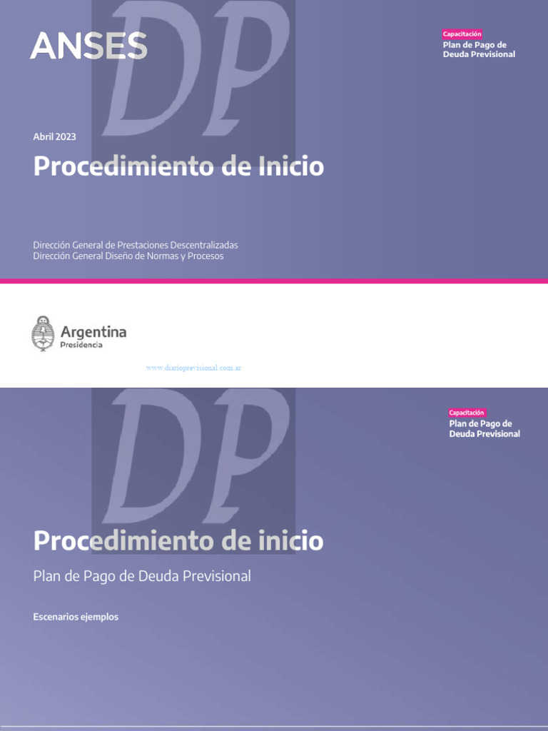 Procedimiento de Inicio | PDF