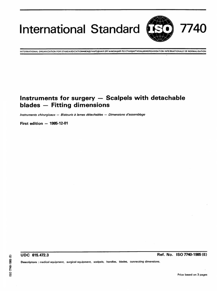 Iso 7740 1985-12 | PDF