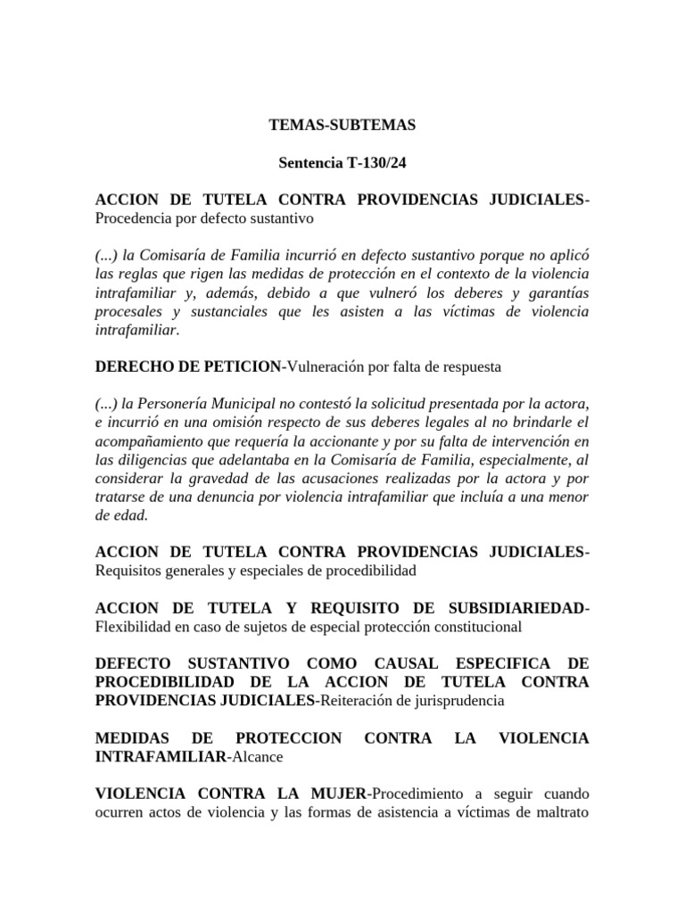 T 130 24 | PDF | Caso de ley | Sentencia (ley)