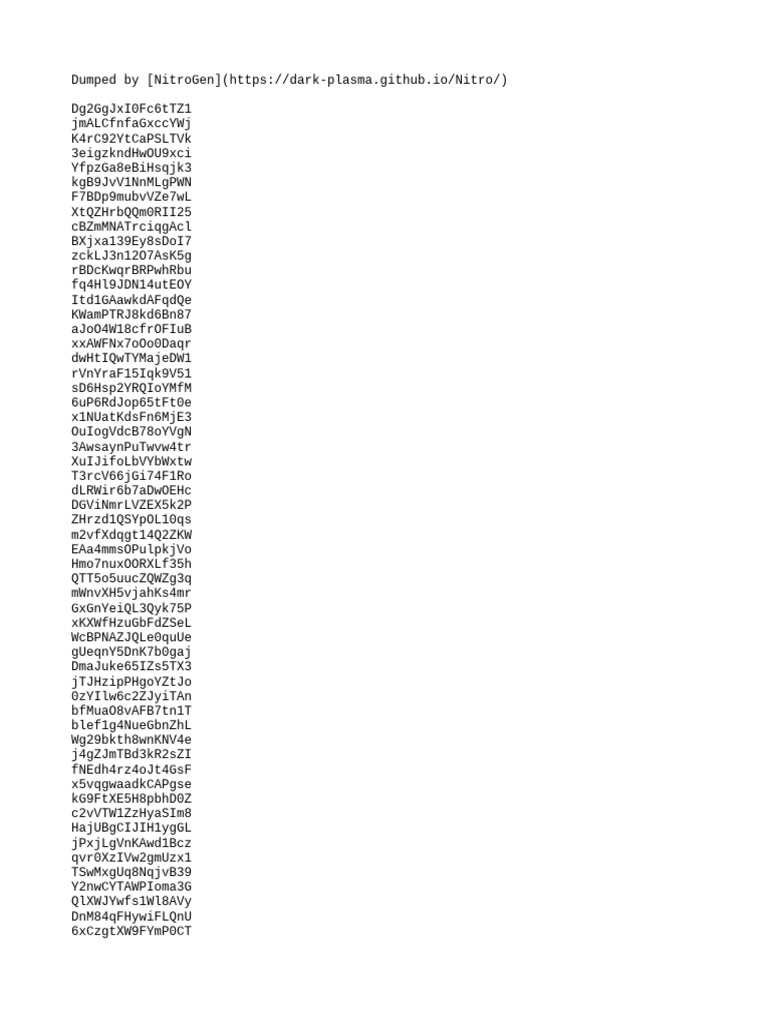 NitroGen Dumped Data List | PDF