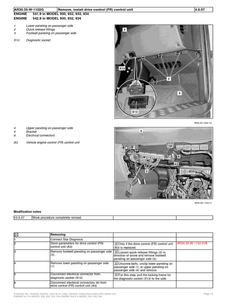 Remove & Install Drive Control Unit Guide | PDF | Motor Vehicle | Vehicles