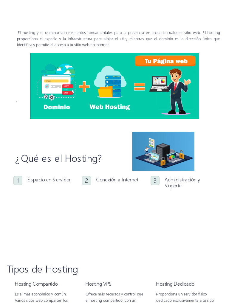 Guía de Hosting y Dominio Web | PDF | Internet | Tecnologías de la ...
