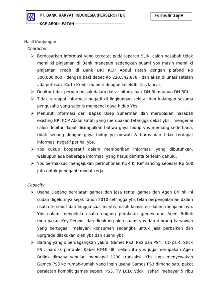 Form LKN Gunawan | PDF