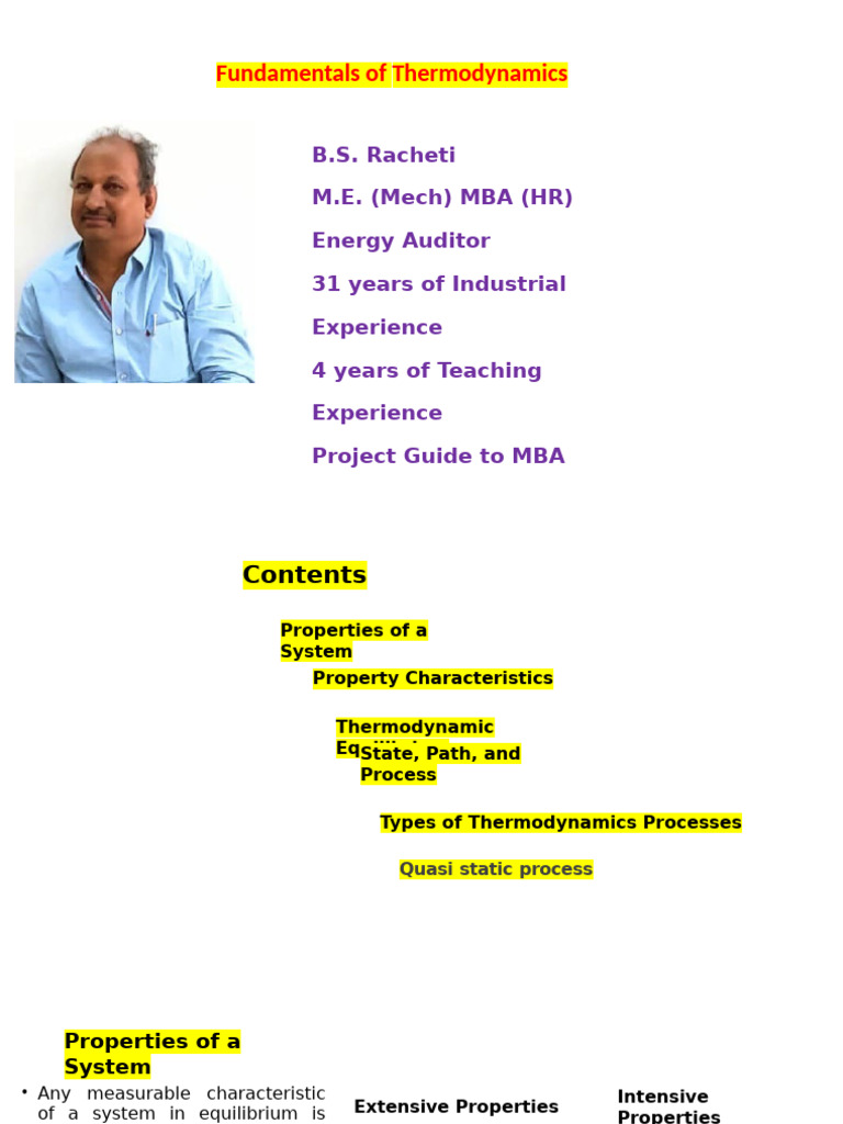 Thermodynamics: Properties & Processes | PDF | Thermodynamic ...