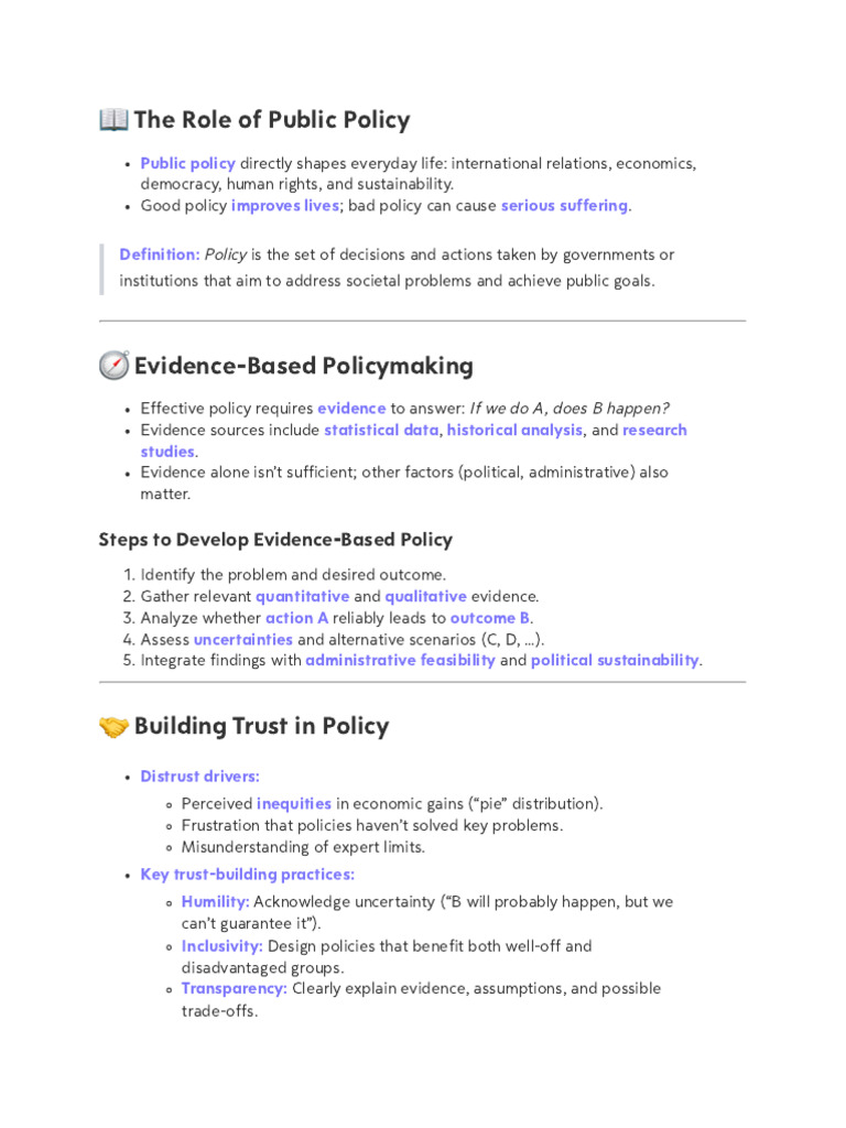 Evidence-Based Public Policy Strategies | PDF | Policy | Narrative