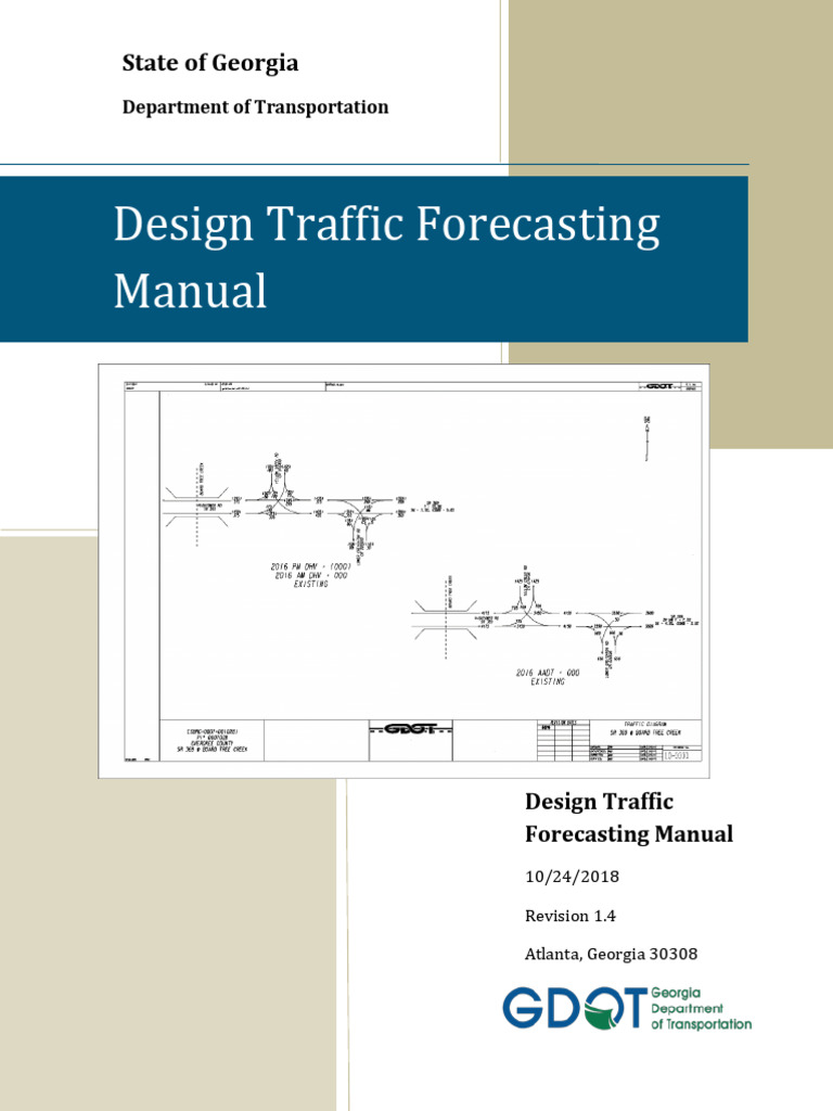 Georgia Design Traffic Forecasting Guide | PDF | Traffic | Intersection ...