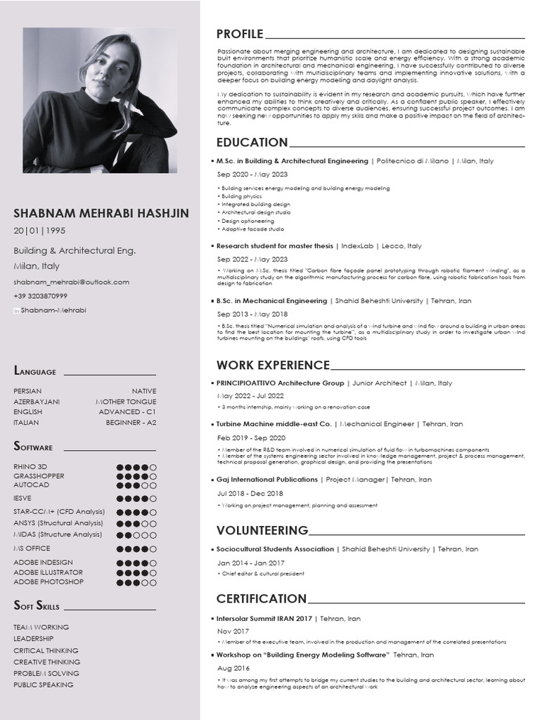 Building & Architectural Engineer Profile | PDF | Engineering