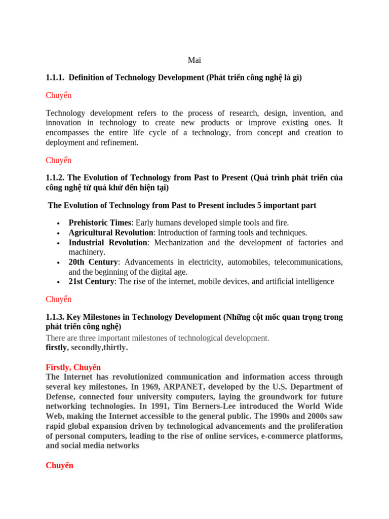 Technology Development and Its Impact | PDF | Artificial Intelligence ...