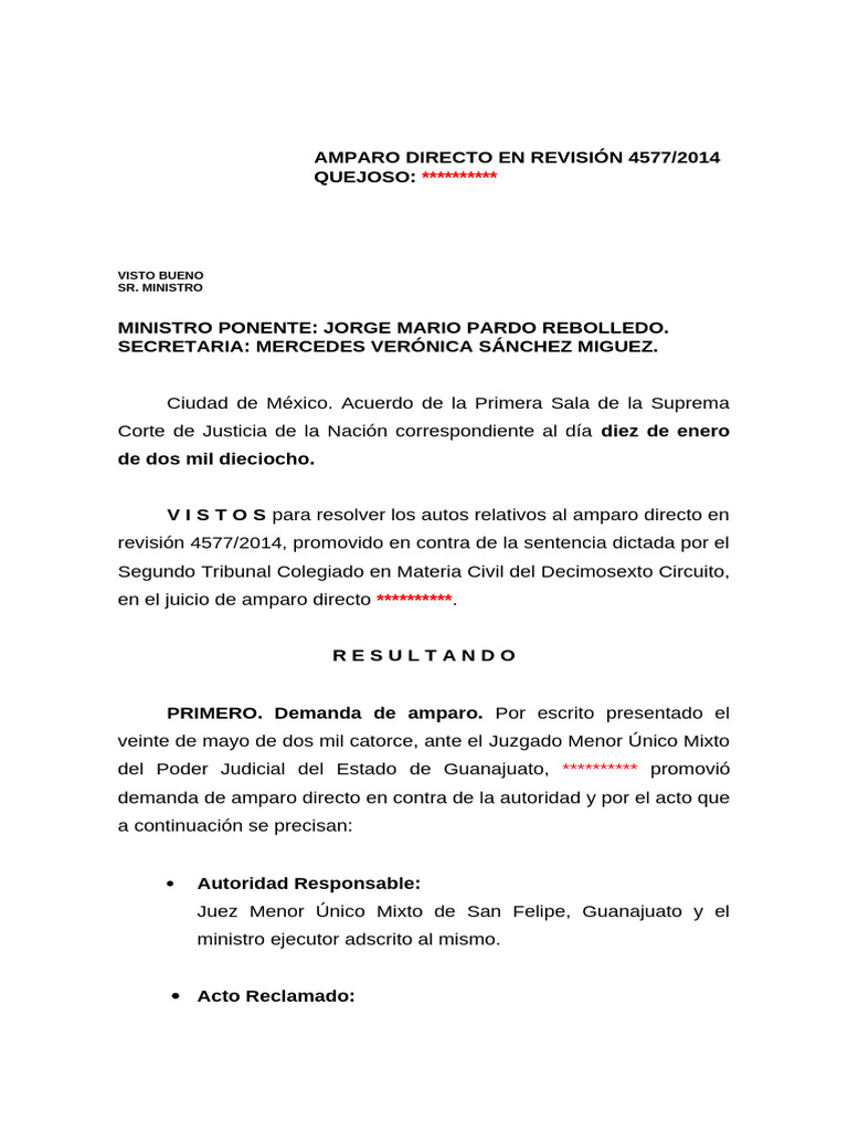 2_171318_3738 amparo | PDF | Caso de ley | Sentencia (ley)
