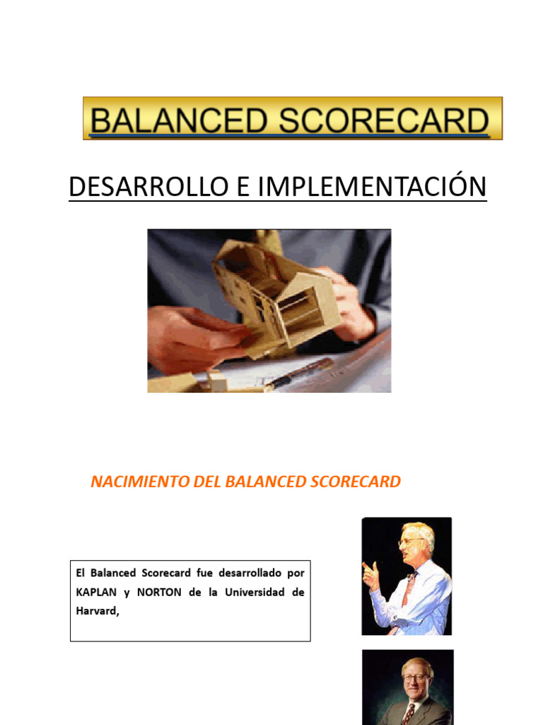Implementación del Balanced Scorecard | PDF | Business | Negocios ...