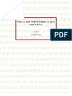 How to Add Mobile Pages to Your Application-white Paper