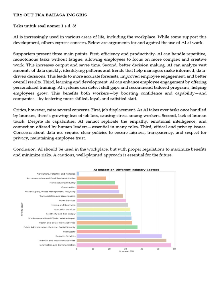 Try Out TKA Bahasa Inggris | PDF | Artificial Intelligence ...