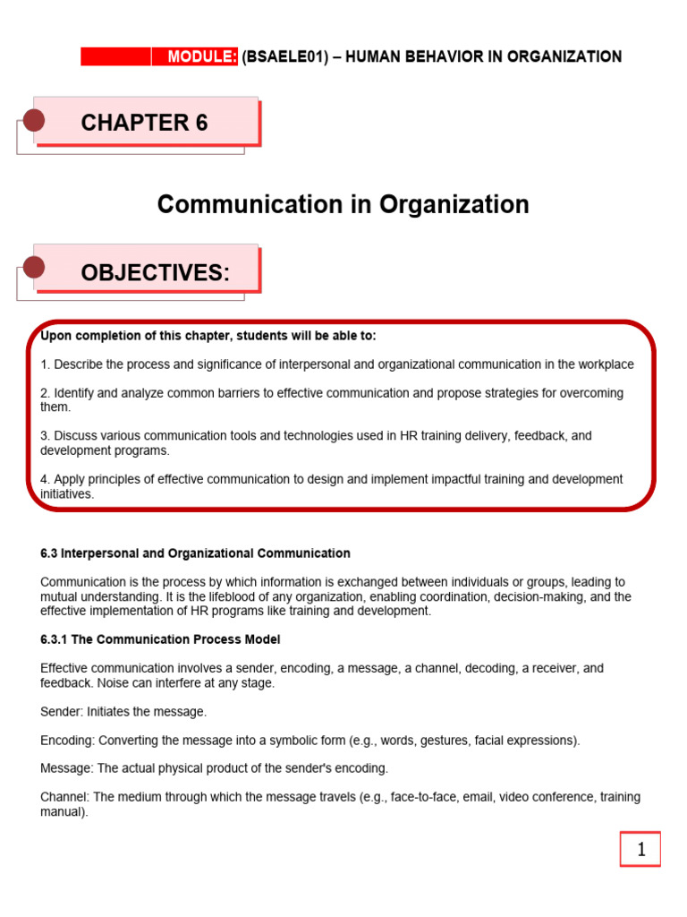 Effective Communication in HR Training | PDF | Communication ...