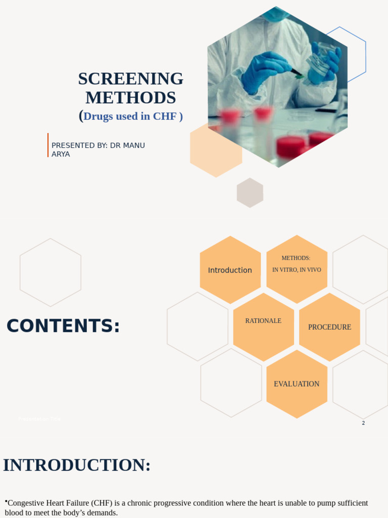 Drugs Used For CHF Screening Manu New | PDF | Heart Failure | Heart