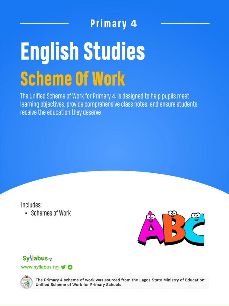 Primary 4 English Scheme of Work Term 1 | PDF | Reading Comprehension ...