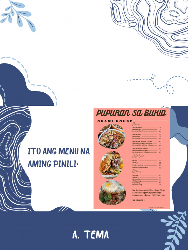 Ito Ang Menu Na Aming Pinili - 20251009 - 081344 - 0000 | PDF