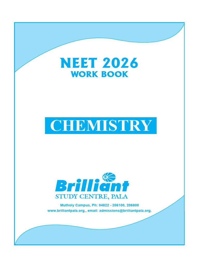 NEET 2026 Chemistry Workbook | PDF | Mole (Unit) | Gases