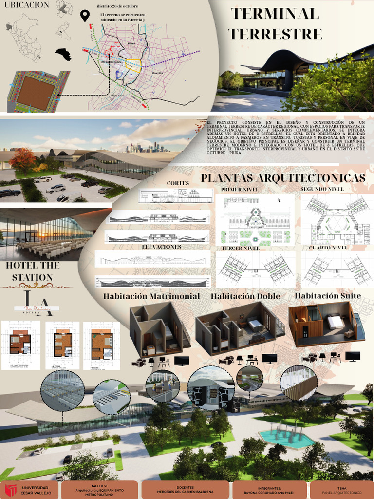 Panel Arquitectonico (594 X 841 MM) | PDF | Transporte