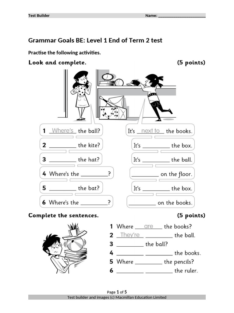 End of Term 2 Test | PDF