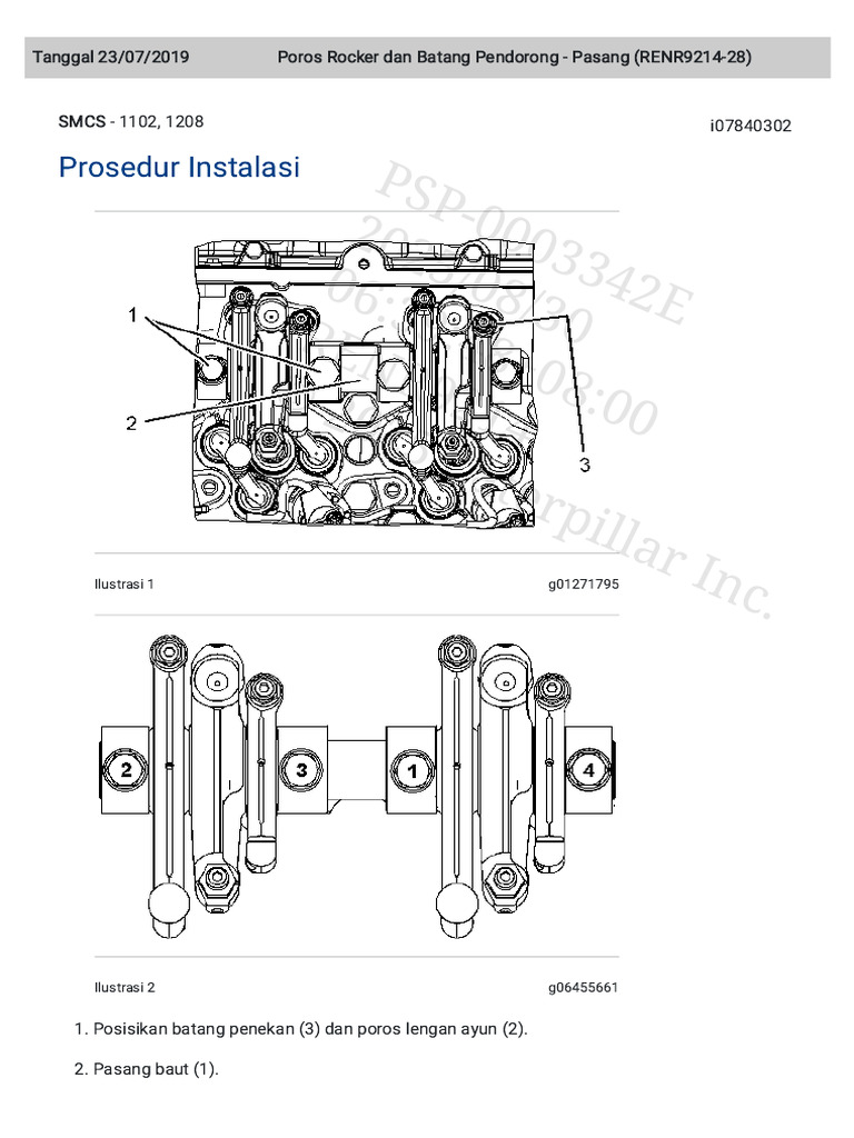 Torque Roker Arm 349d | PDF