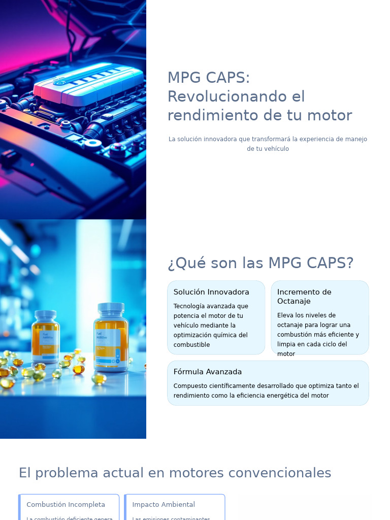 Mejora el Rendimiento de tu Motor con MPG CAPS | PDF | Motores | Uso ...