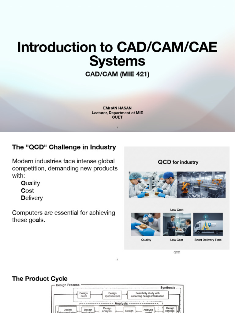 Understanding CAD/CAM/CAE Systems | PDF | Computer Aided Design | Computing