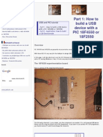 How to Build a USB Device With PIC 18F4550 or 18F2550 (Website)