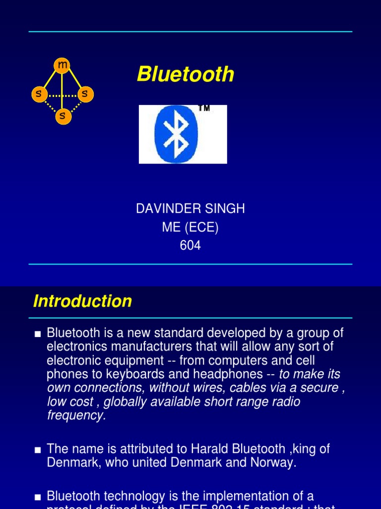 Bluetooth Tech for Electronics Engineers | PDF | Bluetooth ...