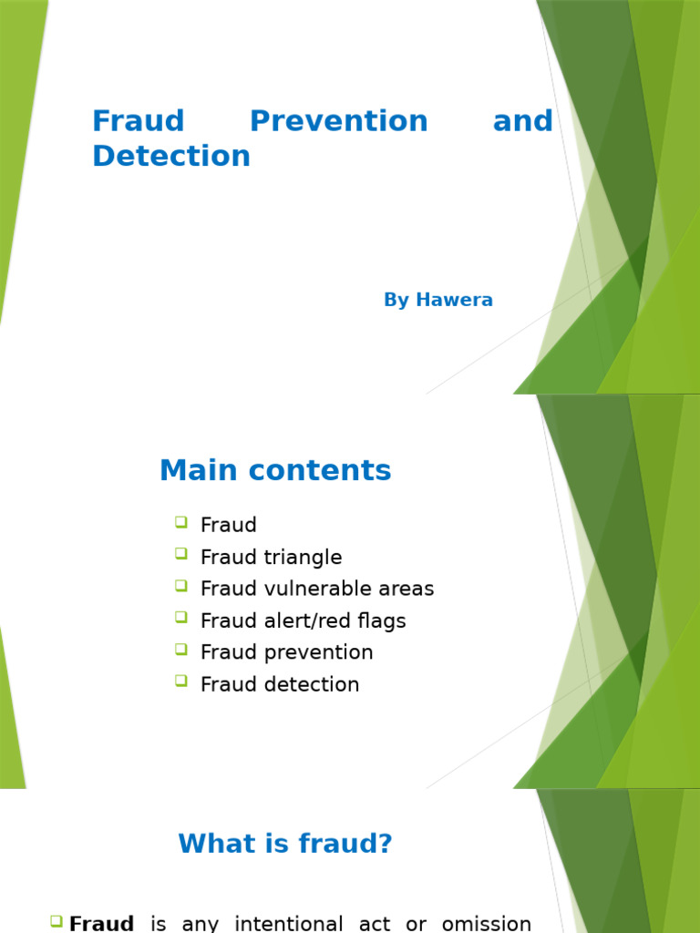 Fraud Prevention and Detection Guide | PDF | Fraud | Crimes