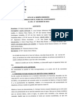 Acta Pleno Ayuntamiento Alpedrete 27 de Enero 2012