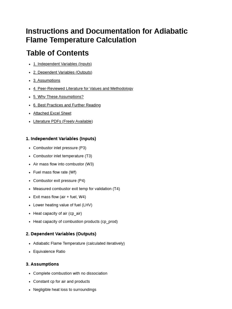 Adiabatic Flame Temperature Guide | PDF | Combustion | Heat