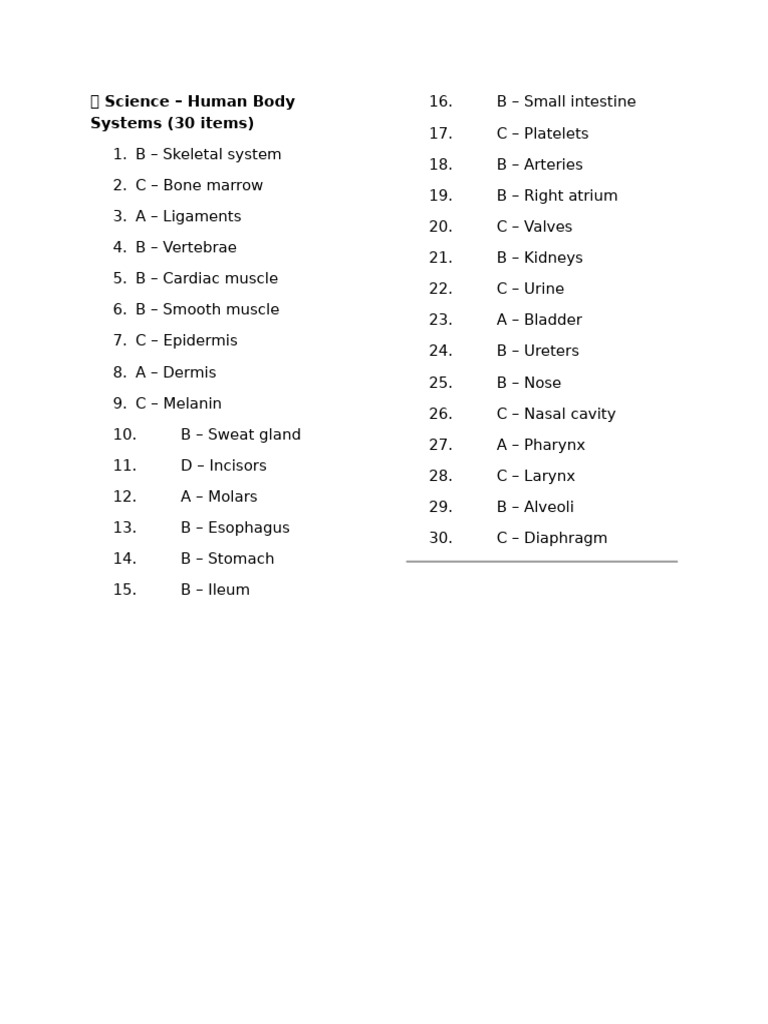 Answer Keys For The Summative First | PDF