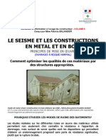 Le Seisme Et Les Constructions en Metal Et en Bois