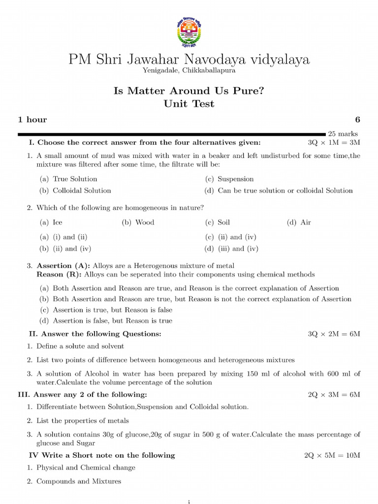 Question Paper | PDF