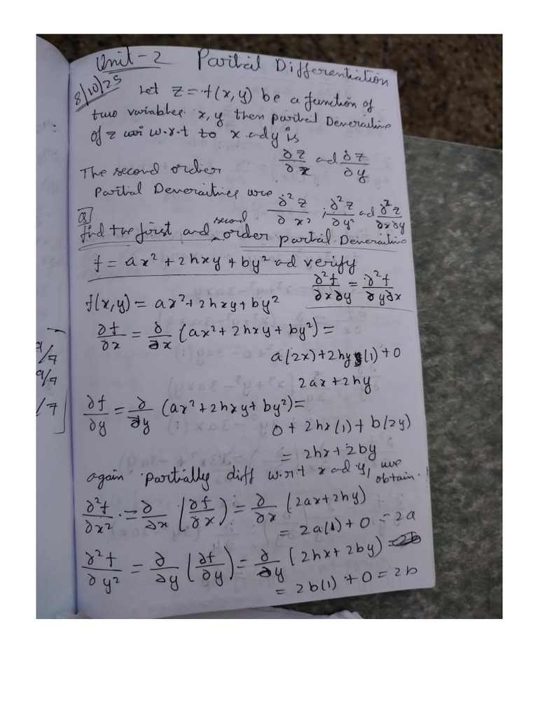 Unit 2 (P D Hand Written Notes) | PDF