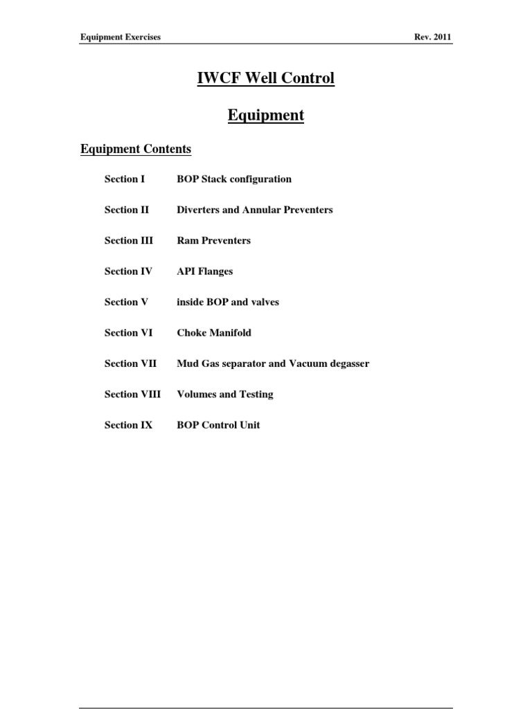 BOP Configuration and Well Control Exercises | PDF | Valve | Drilling Rig