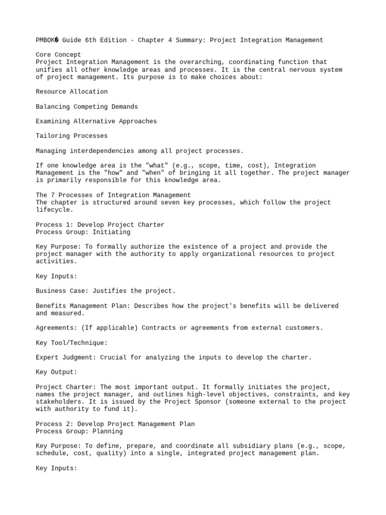 Notes ch4 | PDF | Project Management | Business