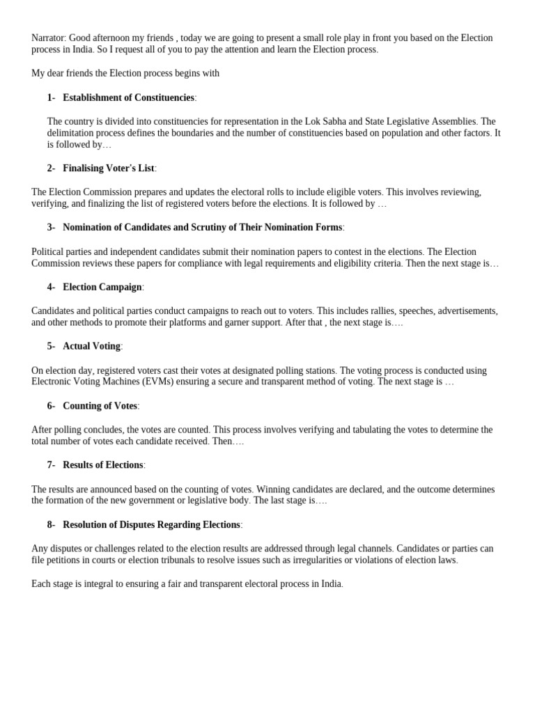 Understanding India's Election Process | PDF