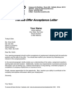 Acceptance Letter