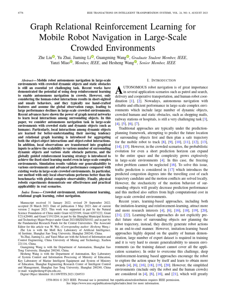 Graph Relational Reinforcement Learning For Mobile Robot Navigation in ...