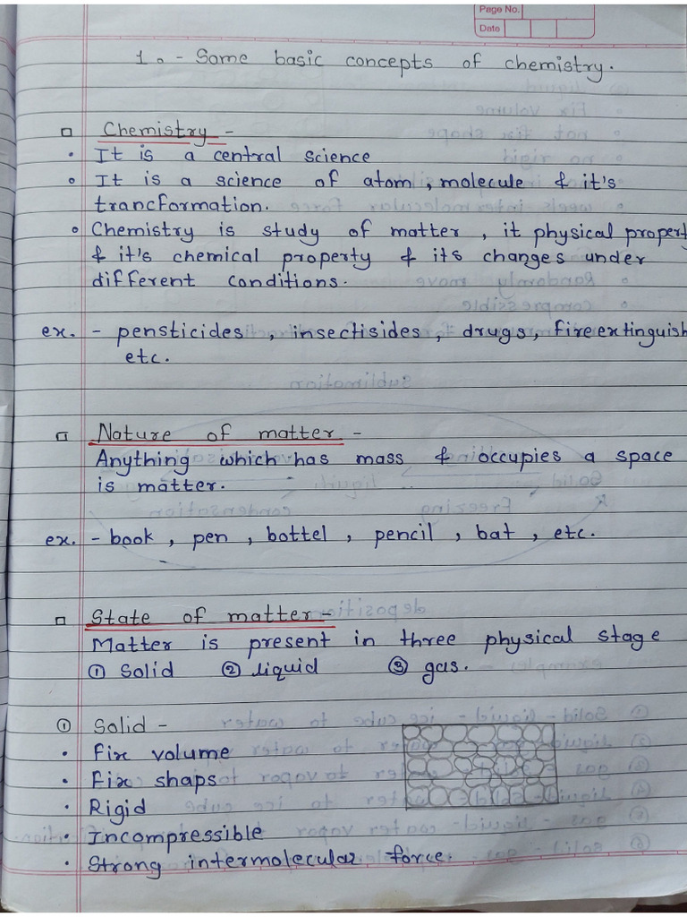 ch.1 Some Basic Concepts of Chemistry | PDF