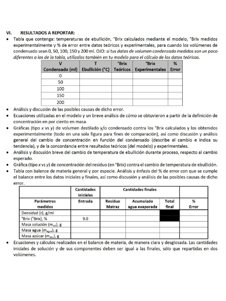 Resultados A Reportar P1 Felder | PDF