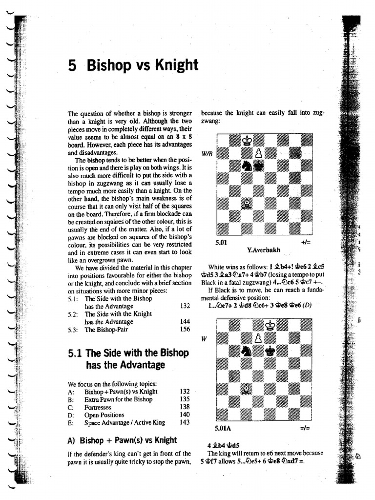 Bishop vs Knight: Strengths and Strategies | PDF | Board Games | Chess ...