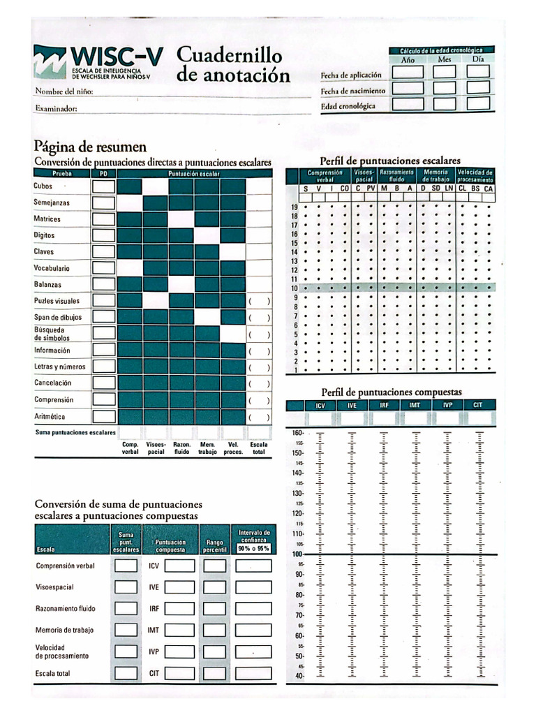 Wisc - V | PDF