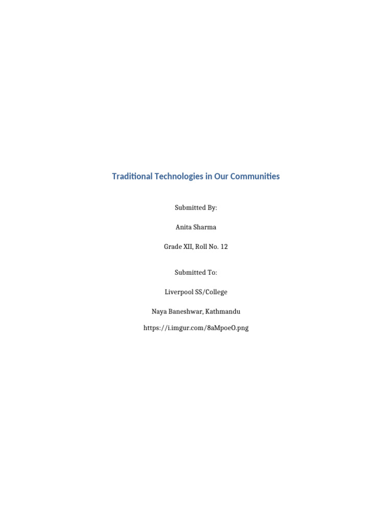 Exploring Traditional Technologies | PDF | Weaving | Agriculture