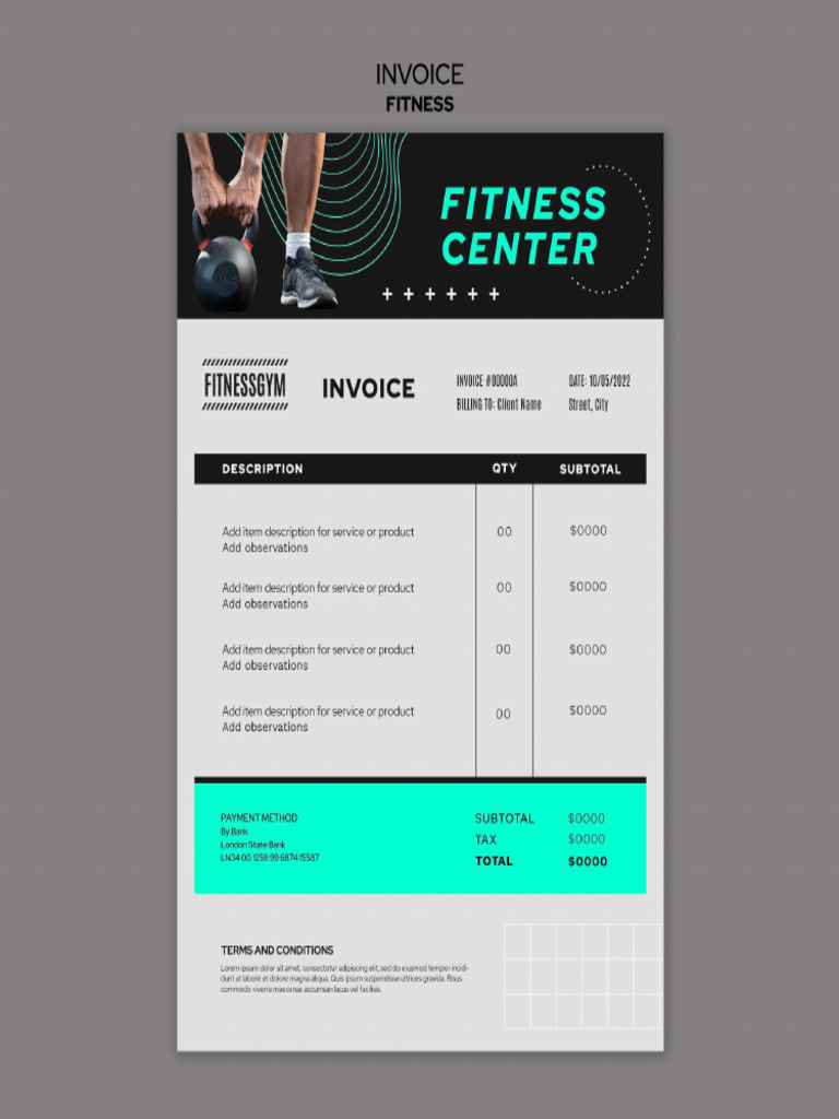 Fitness Invoice | PDF